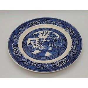 Vintage Homer Laughlin Blue Willow Ware 9 7/8" Dinner Plate